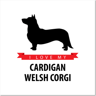 I Love My Cardigan Welsh Corgi Posters and Art